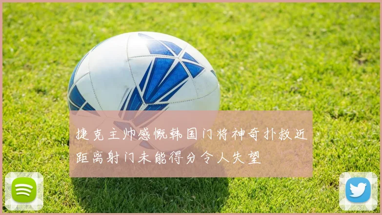 捷克主帅感慨韩国门将神奇扑救近距离射门未能得分令人失望